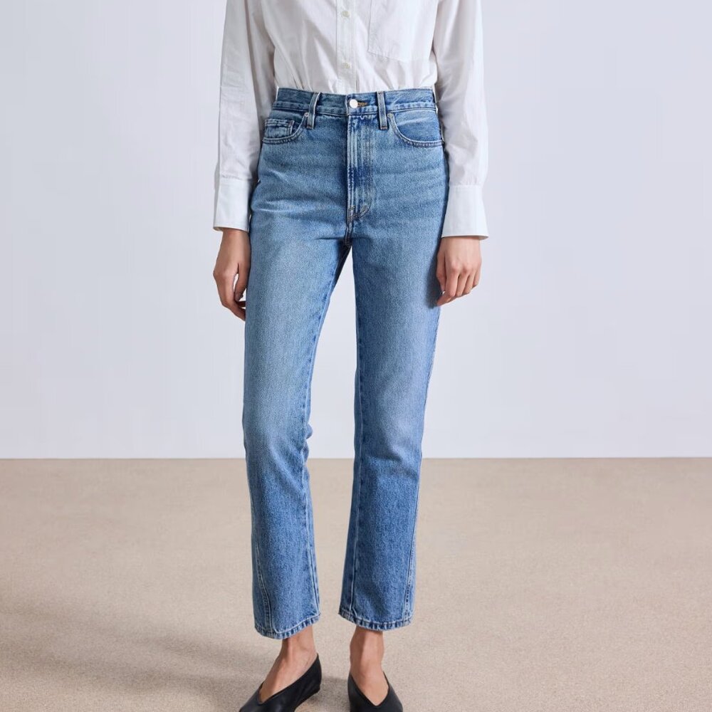 Apiece Apart Classic Blue High Rise Jeans